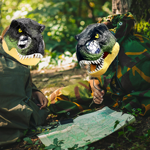 ماسک سر دایناسور بزرگ با فک متحرک Dinosaur head mask_اسباب بازی